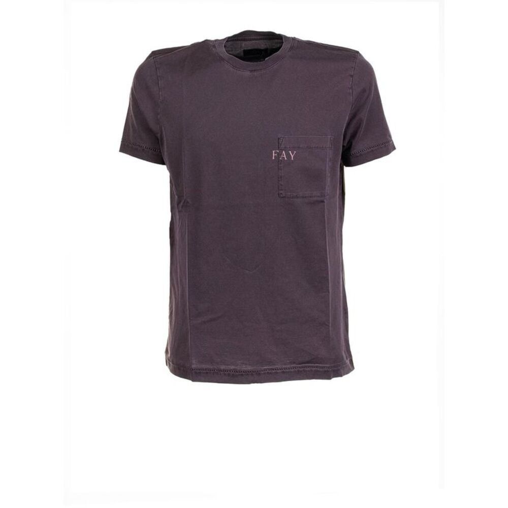 FAY Men's Crew Neck Pocket T-Shirt Men MARRONE SCURO T-Shirts